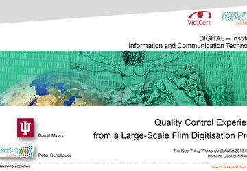 Film Scanning QC Experiences